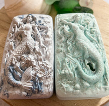 Load image into Gallery viewer, Wild Blueberry Hidden Sea Glass Sea Salt Soap
