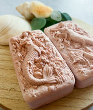 Load image into Gallery viewer, Watermelon Hidden Sea Glass Sea Salt Soap

