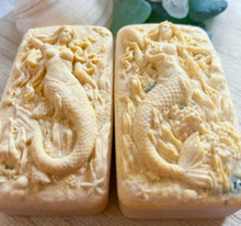 Load image into Gallery viewer, Oh, Honey Hidden Sea Glass Sea Salt Soap
