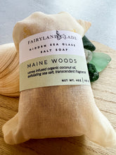 Load image into Gallery viewer, Maine Woods Hidden Sea Glass Sea Salt Soap
