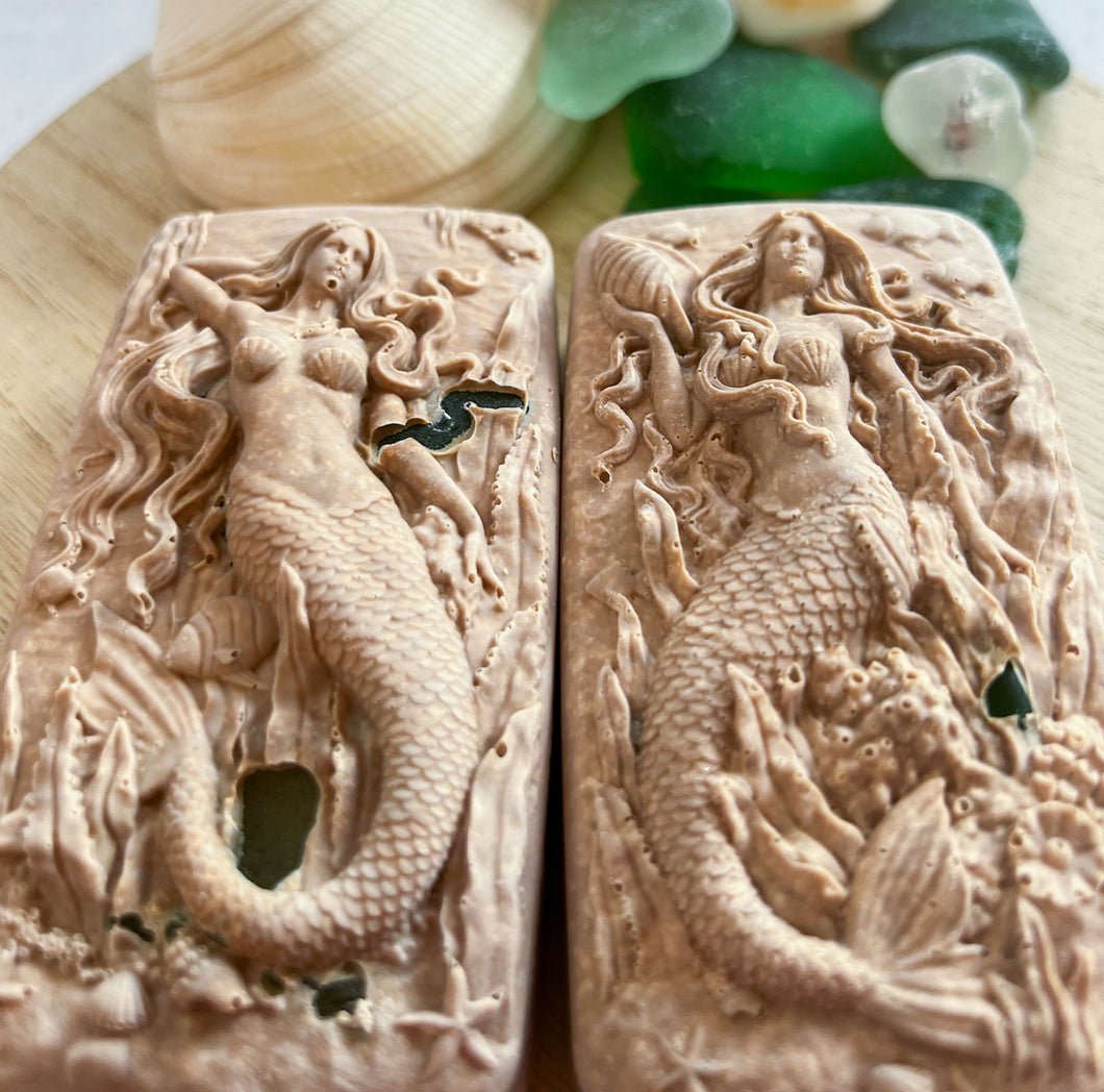 Coconut Island Hidden Sea Glass Sea Salt Soap
