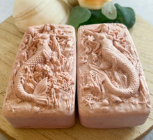 Load image into Gallery viewer, Watermelon Hidden Sea Glass Sea Salt Soap
