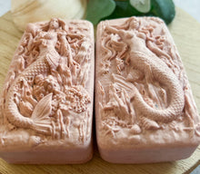 Load image into Gallery viewer, Watermelon Hidden Sea Glass Sea Salt Soap
