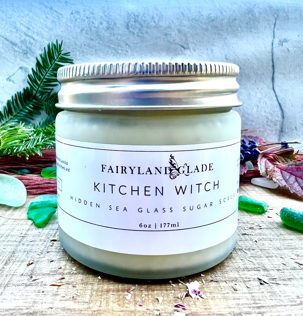 Kitchen Witch Hidden Sea Glass Sugar Scrub